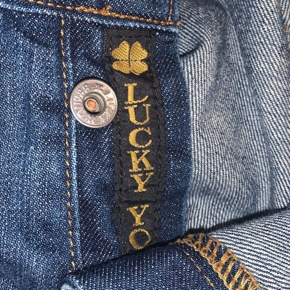 Vintage Y2K Lucky Brand Rosey Raw Hem Asymmetrical Denim Skirt Size 10 - Picture 12 of 12